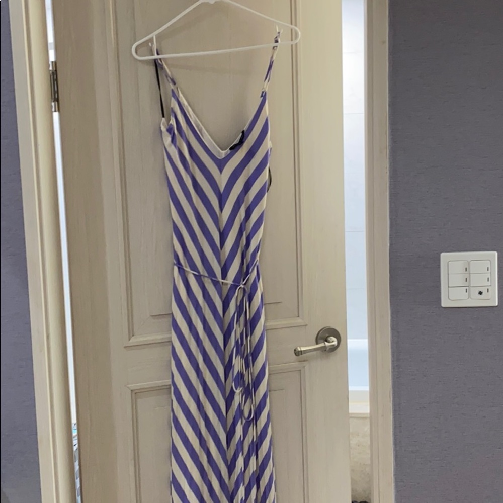 Felicity & coco maxi dress. Purple chevron.